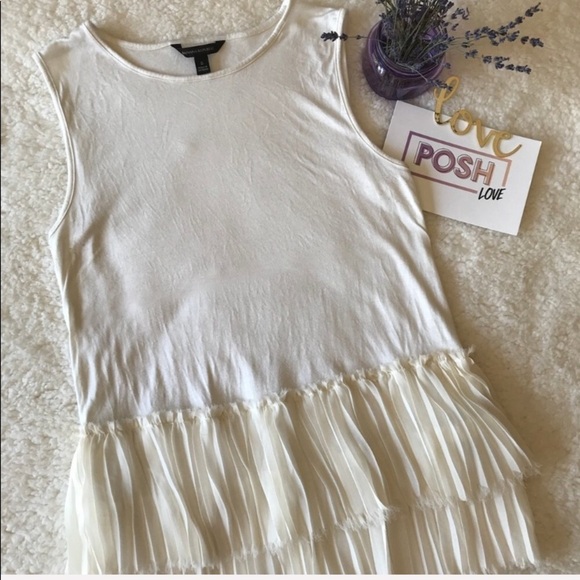 Banana Republic White Sleeveless Blouse - Picture 2 of 7